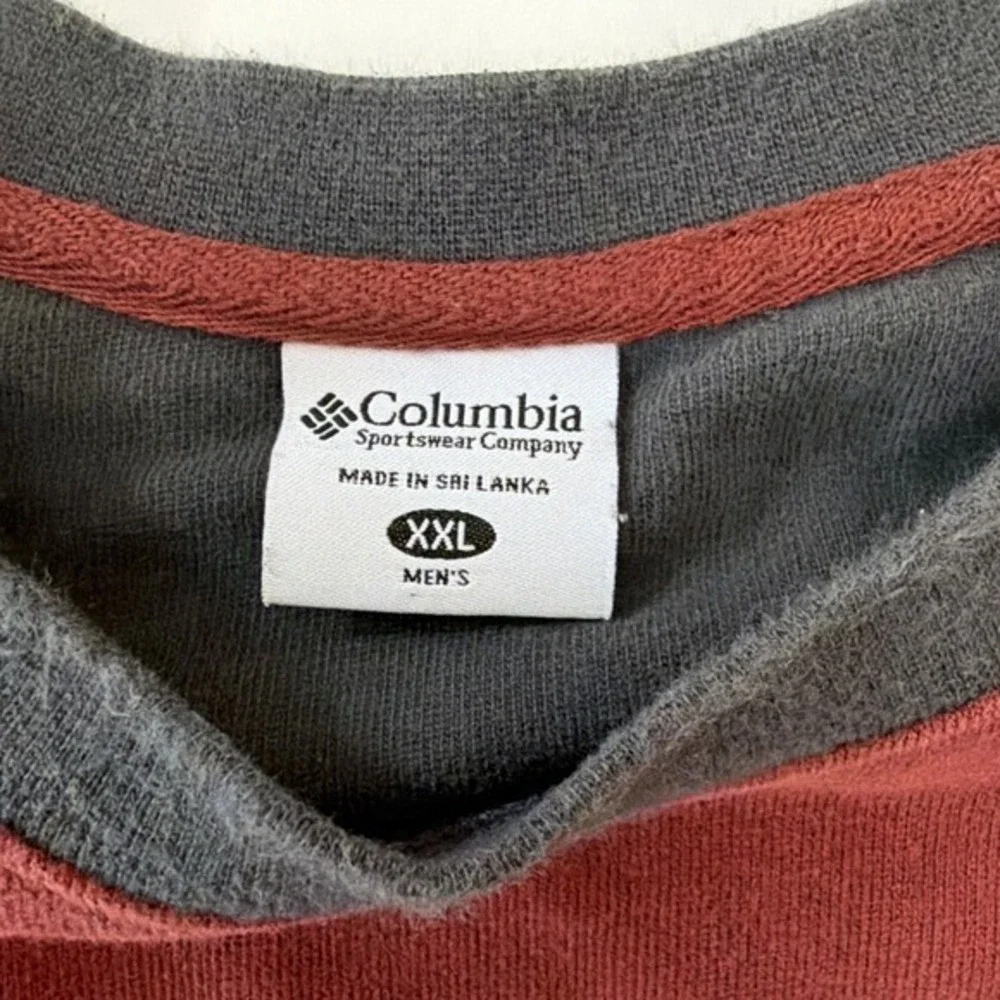 Columbia Men's Casual Cotton Crewneck Pullover XXL Red.          ‎   843
